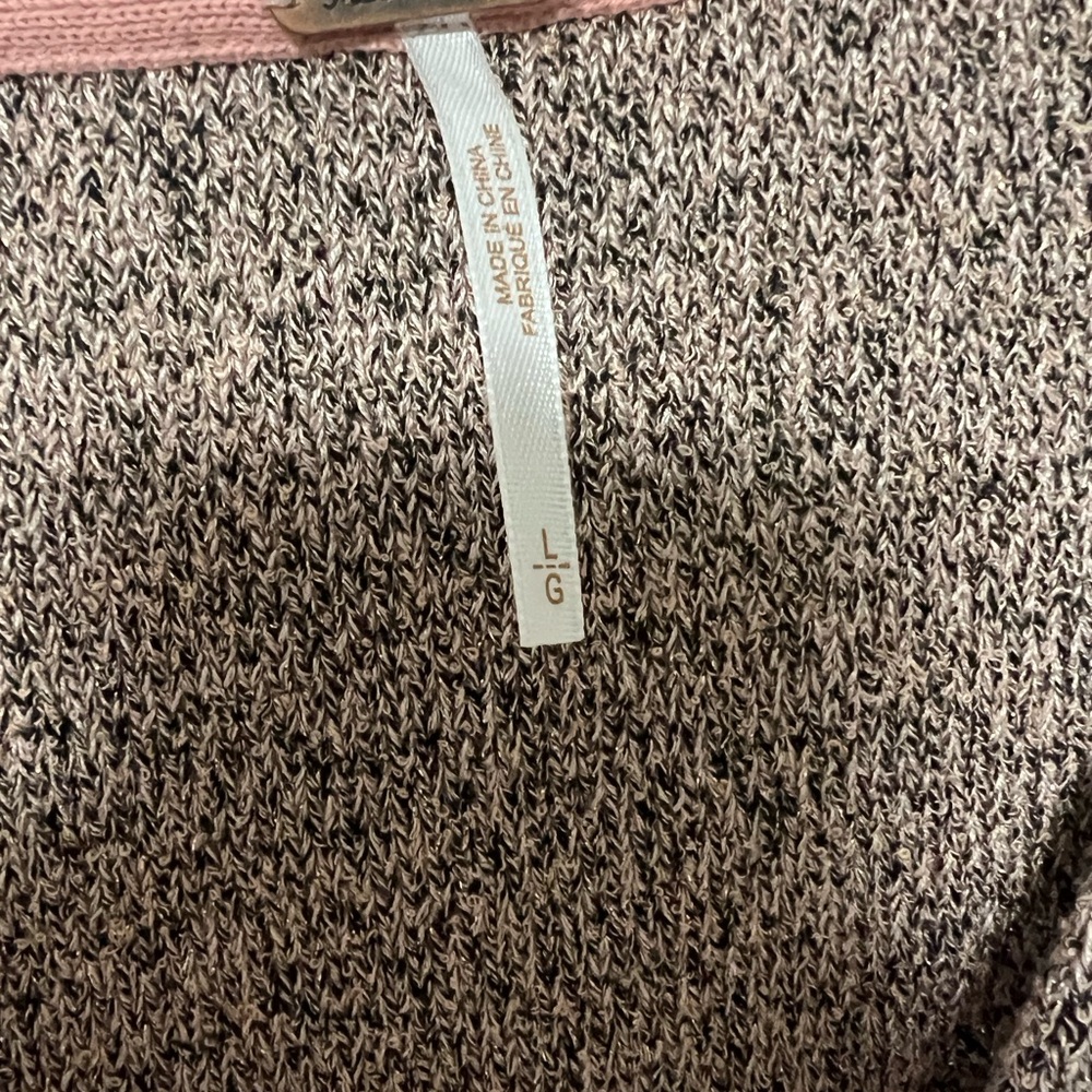 Free people going for gold wrap sweater size large - Picture 8 of 10